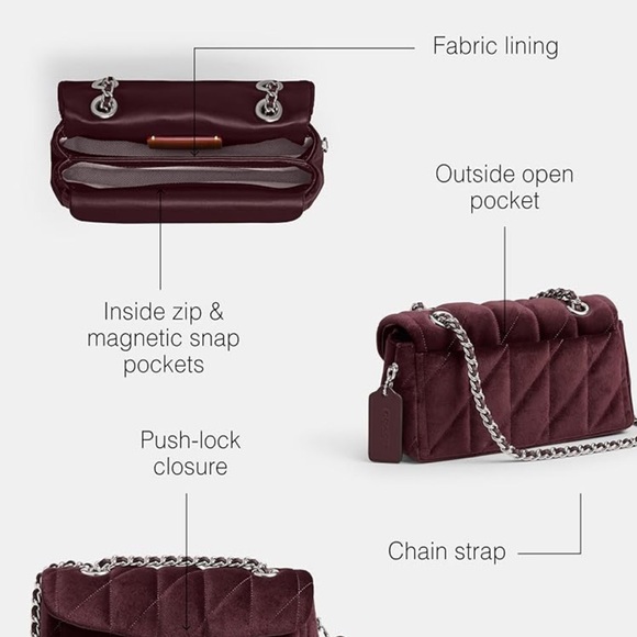 COACH Authentic women’s Tabby shoulder bag 20 - Picture 9 of 10